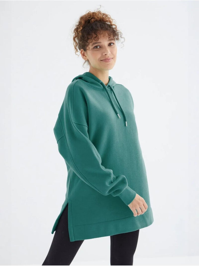 Felpa oversize con cappuccio e tasca tommy Rosa confetto - Kiabi