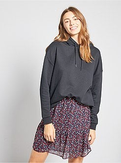 Felpa oversize con cappuccio - Kiabi