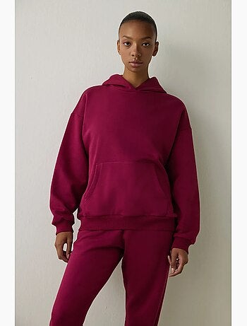 Felpa oversize con cappuccio penti