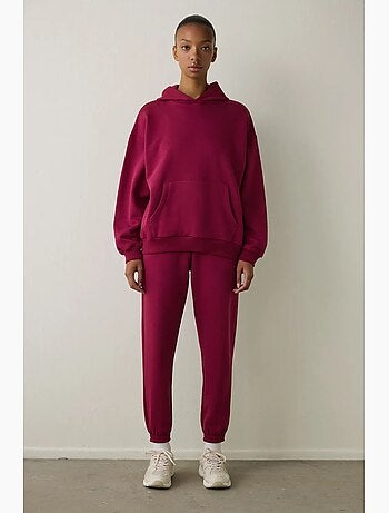 Felpa oversize con cappuccio penti