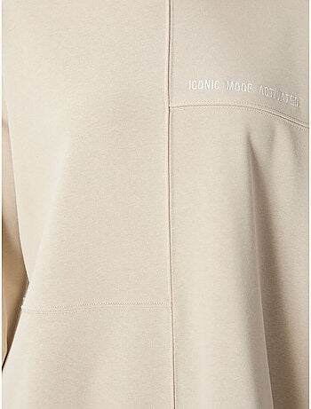 Felpa oversize con girocollo tommy