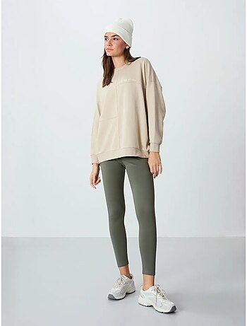 Felpa oversize con girocollo tommy