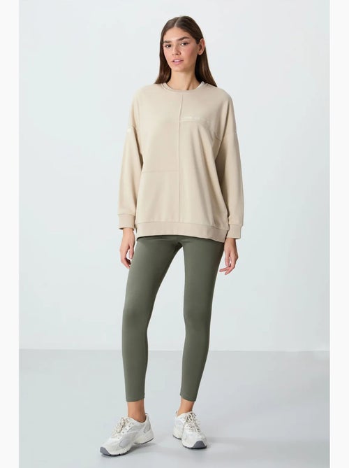 Felpa oversize con girocollo tommy - Kiabi Felpa oversize con girocollo tommy - Kiabi