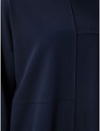 Felpa oversize con girocollo tommy
