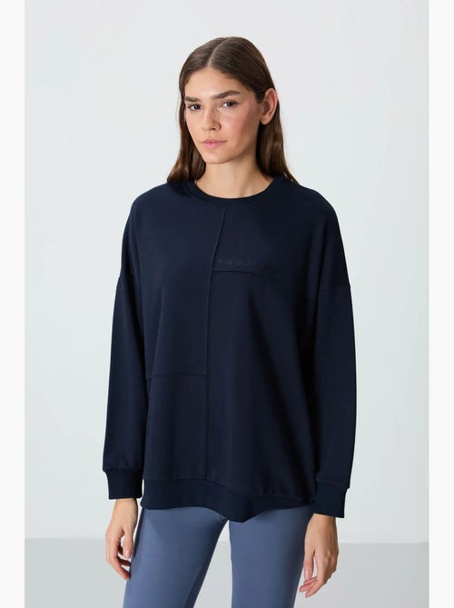 Felpa oversize con girocollo tommy - Kiabi Felpa oversize con girocollo tommy - Kiabi