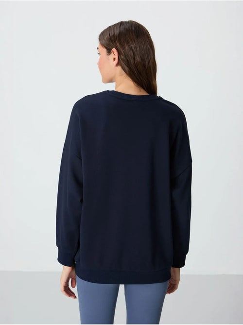 Felpa oversize con girocollo tommy - Kiabi Felpa oversize con girocollo tommy - Kiabi