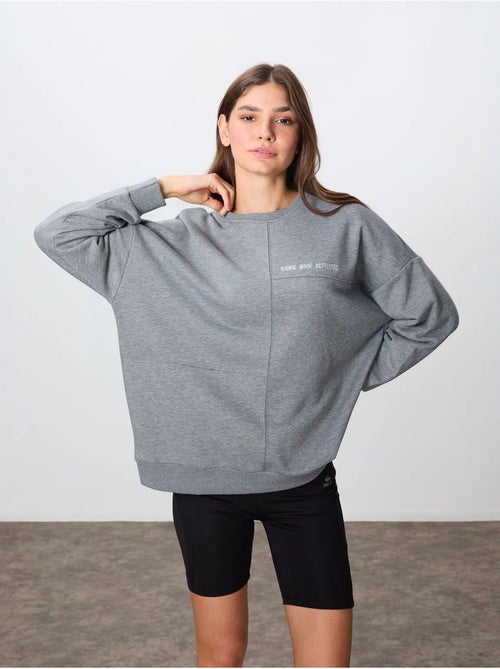 Felpa oversize con girocollo tommy - Kiabi Felpa oversize con girocollo tommy - Kiabi