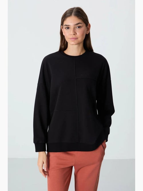 Felpa oversize con girocollo tommy - Kiabi Felpa oversize con girocollo tommy - Kiabi