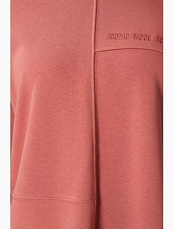 Felpa oversize con girocollo tommy