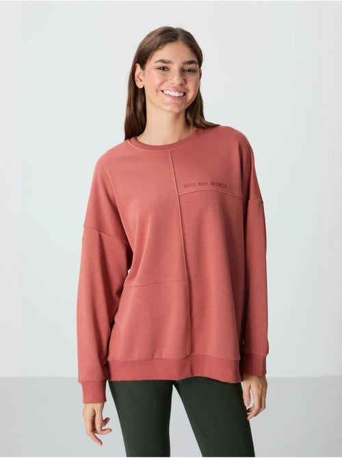 Felpa oversize con girocollo tommy - Kiabi Felpa oversize con girocollo tommy - Kiabi