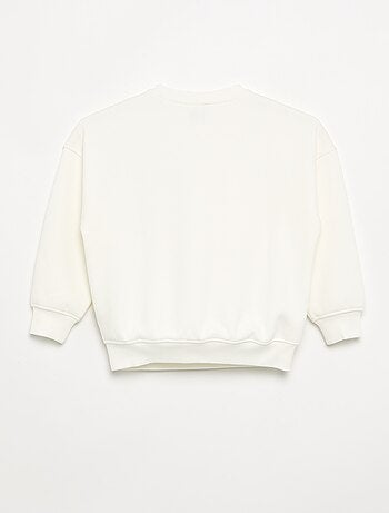 Felpa oversize con patch multipli
