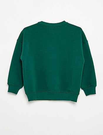 Felpa oversize con patch multipli