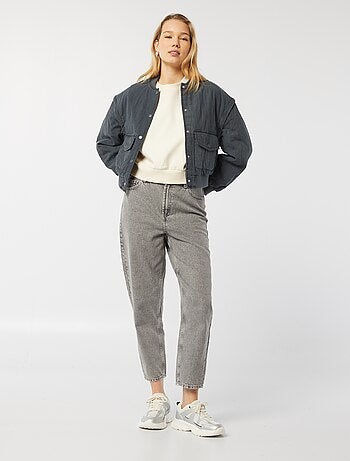 Felpa oversize con scollo tondo