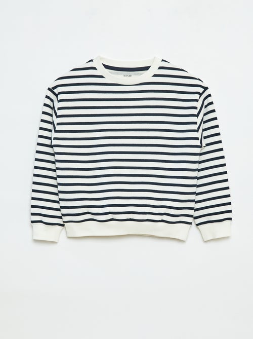 Felpa oversize con stampa - Kiabi