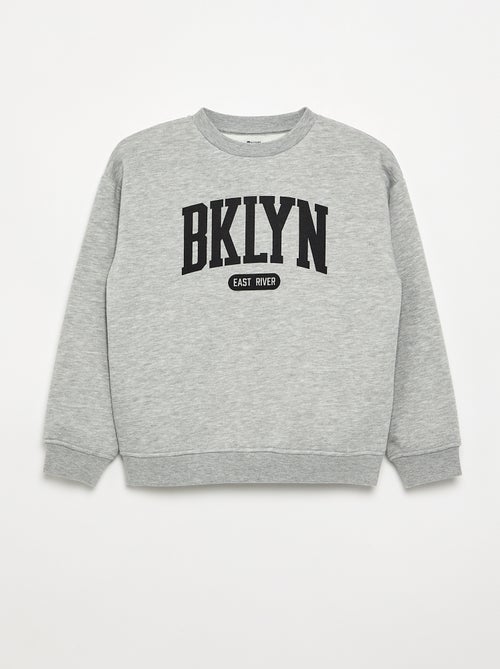 Felpa oversize con stampa - Kiabi