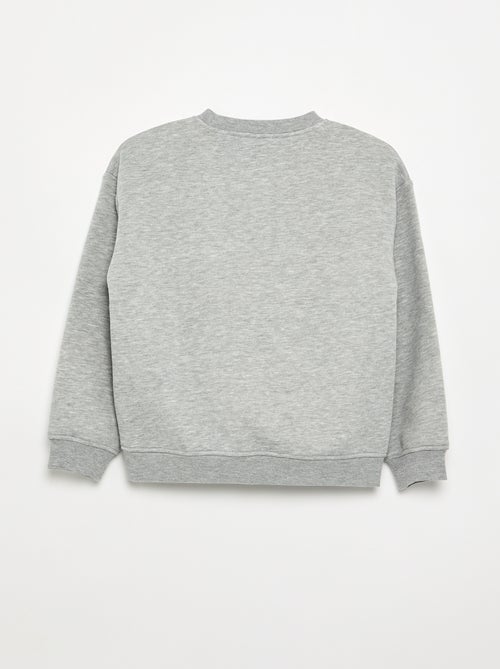 Felpa oversize con stampa - Kiabi