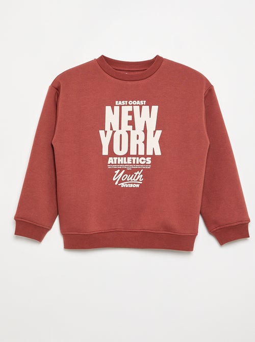 Felpa oversize con stampa - Kiabi