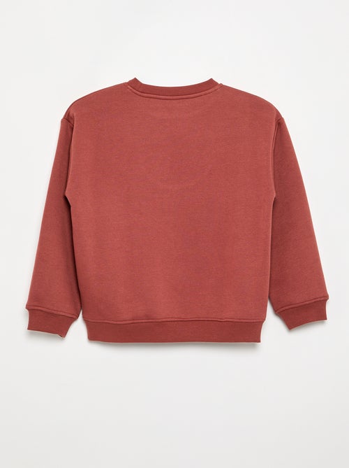 Felpa oversize con stampa - Kiabi
