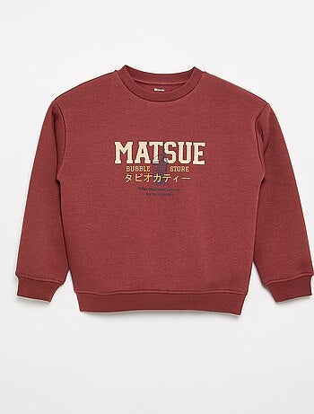 Felpa oversize con stampa