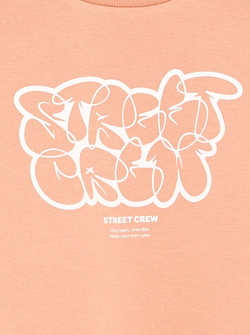 Felpa oversize con stampa - Kiabi