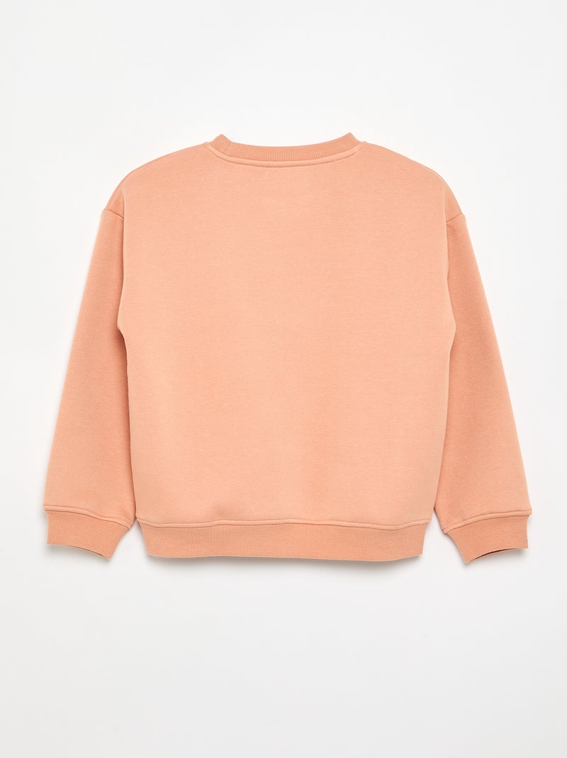 Felpa oversize con stampa Rosa - Kiabi