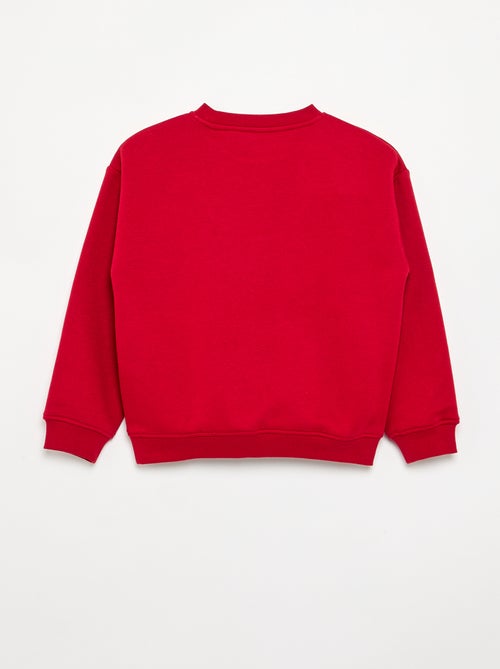 Felpa oversize con stampa - Kiabi