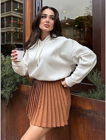 Felpa oversize con tasca tommy