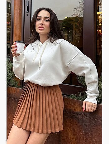 Felpa oversize con tasca tommy