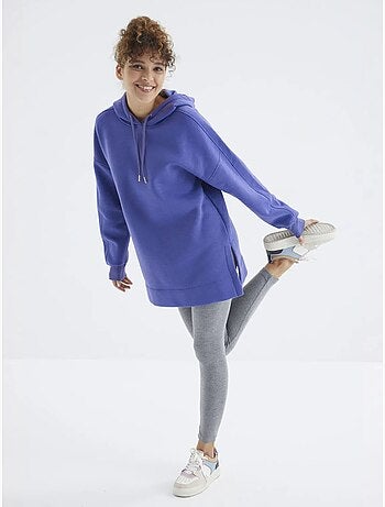 Felpa oversize con tasca tommy