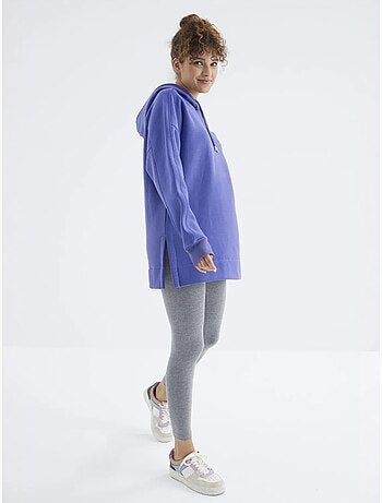 Felpa oversize con tasca tommy