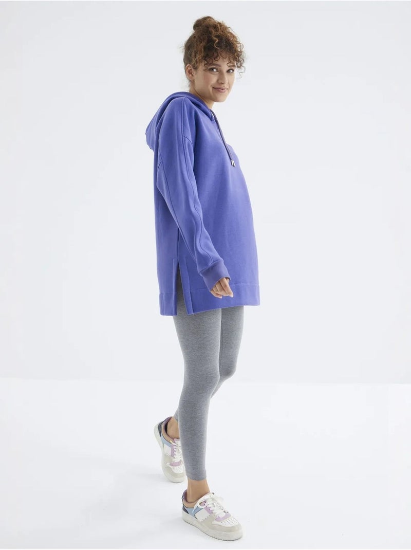 Felpa oversize con tasca tommy Blu - Kiabi