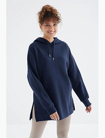 Felpa oversize con tasca tommy