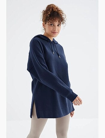 Felpa oversize con tasca tommy