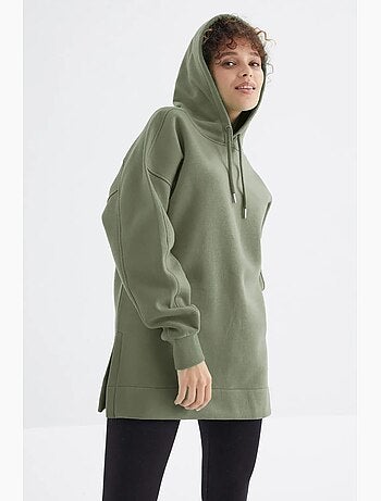 Felpa oversize con tasca tommy