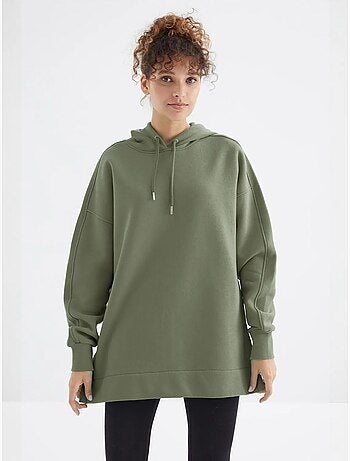 Felpa oversize con tasca tommy