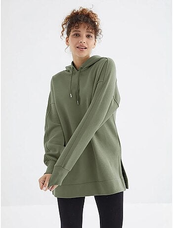 Felpa oversize con tasca tommy