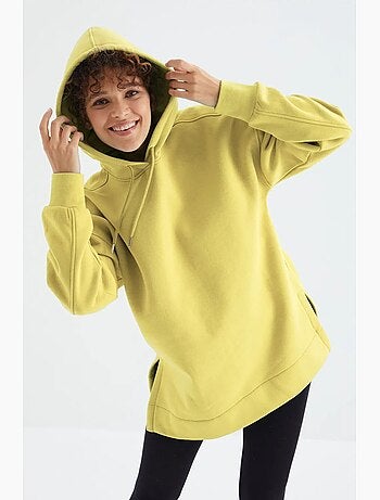 Felpa oversize con tasca tommy