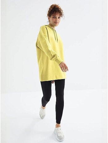 Felpa oversize con tasca tommy