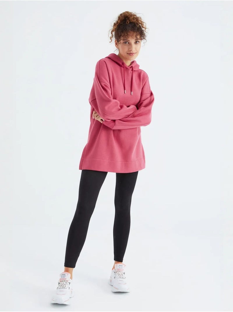 Felpa oversize con tasca tommy Magenta - Kiabi