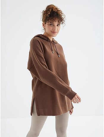 Felpa oversize con tasca tommy