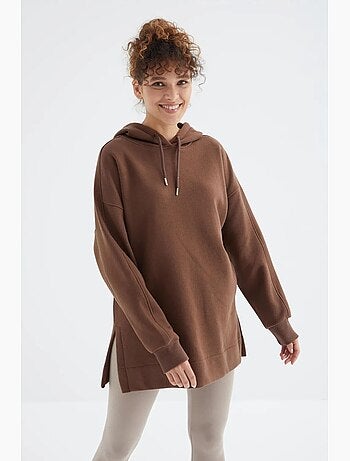 Felpa oversize con tasca tommy