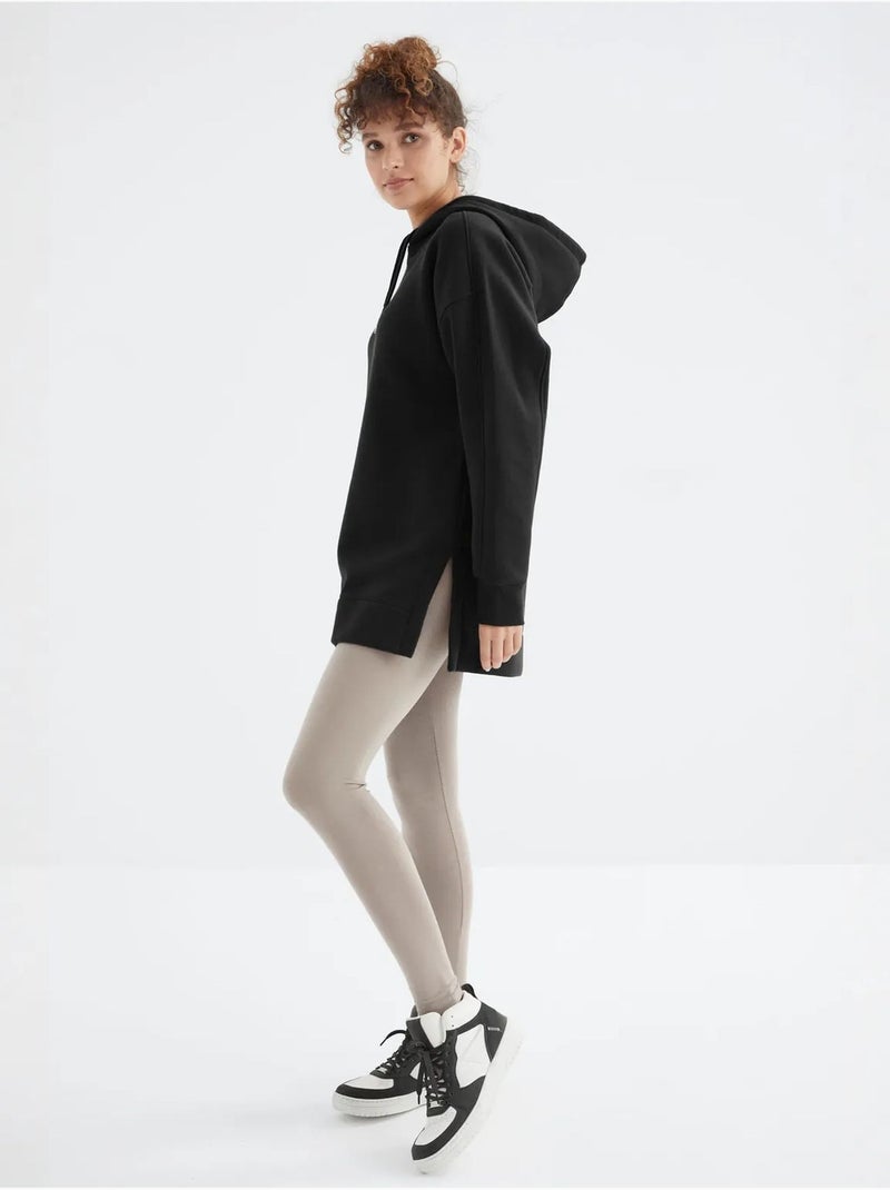 Felpa oversize con tasca tommy Nero - Kiabi