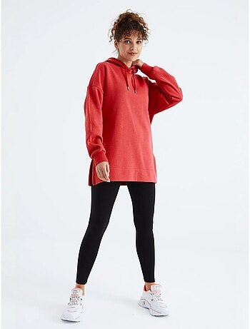 Felpa oversize con tasca tommy