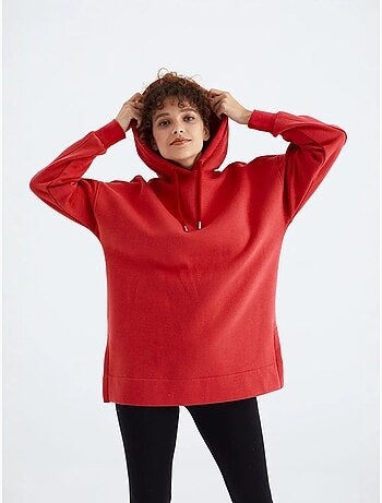 Felpa oversize con tasca tommy