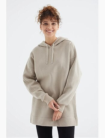 Felpa oversize con tasca tommy