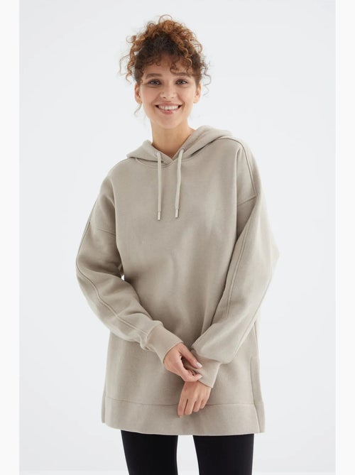 Felpa oversize con tasca tommy - Kiabi