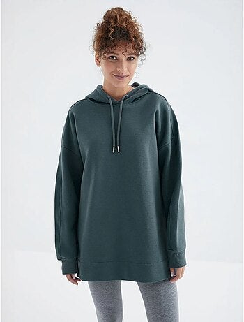 Felpa oversize con tasca tommy