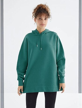 Felpa oversize con tasca tommy