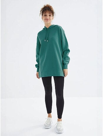 Felpa oversize con tasca tommy