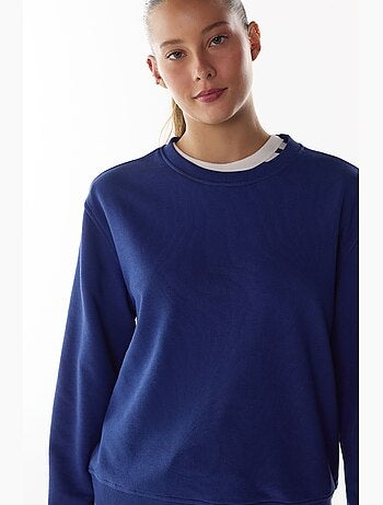 Felpa oversize da donna con girocollo penti